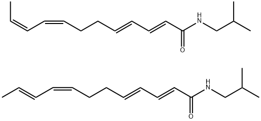 Dodeca 2E,4E,8Z,10E,Z-tetraenoic acid isobutylamide Struktur