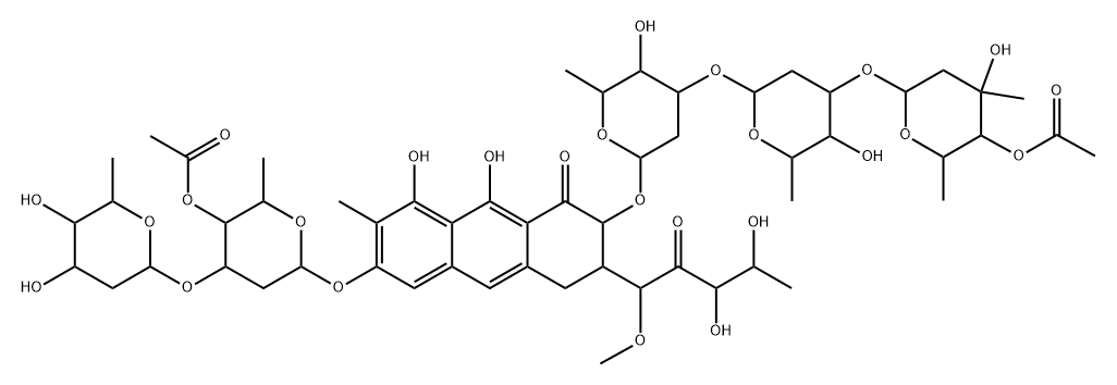 demethylchromomycin A3 Struktur