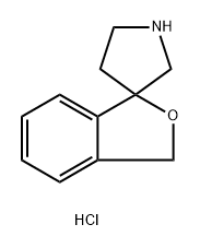 Spiro[isobenzofuran-1(3H),3′-pyrrolidine], hydrochloride (1:1) Struktur