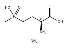 Butanoic acid, 2-amino-4-(hydroxymethylphosphinyl)-, ammonium salt, (2S)- (9CI) Struktur