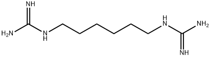 N,N'''-1,6-Hexanediylbisguanidine, homopolymer, hydrochloride Struktur