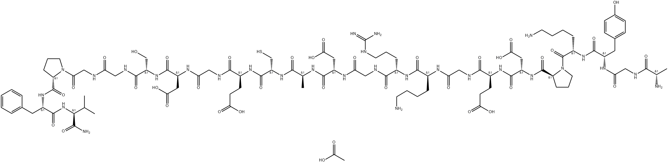 Rusalatide Acetate Struktur