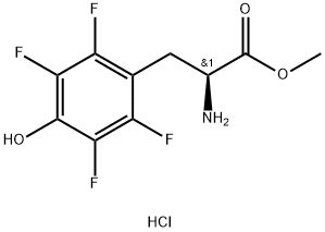 L-Tyrosine, 2,3,5,6-tetrafluoro-, methyl ester, hydrochloride (9CI) Struktur