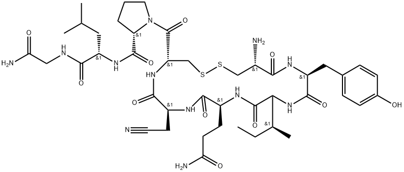 oxytocin, beta-cyano-Ala(5)- Struktur