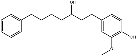 Benzenepentanol, α-[2-(4-hydroxy-3-methoxyphenyl)ethyl]- Struktur