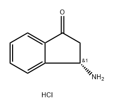 1H-Inden-1-one, 3-amino-2,3-dihydro-, hydrochloride (1:1), (3S)- Struktur