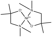 Bis[1-(N,N-dimethylamino)-2-methyl-2-propanolato]nickel(II) Struktur