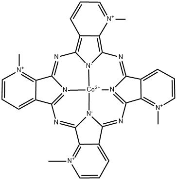 cobalt(II) tetra-(2,3-N-methylpyridinium)porphyrin Struktur