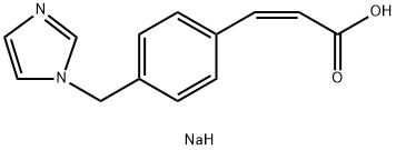 (Z)-3-(4-((1H-imidazol-1-yl)methyl)phenyl)acrylic acid Struktur