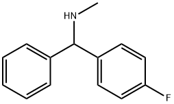 Benzenemethanamine, 4-fluoro-N-methyl-α-phenyl- Struktur