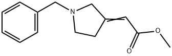 methyl (E)-2-(1-benzylpyrrolidin-3-ylidene)acetate Struktur