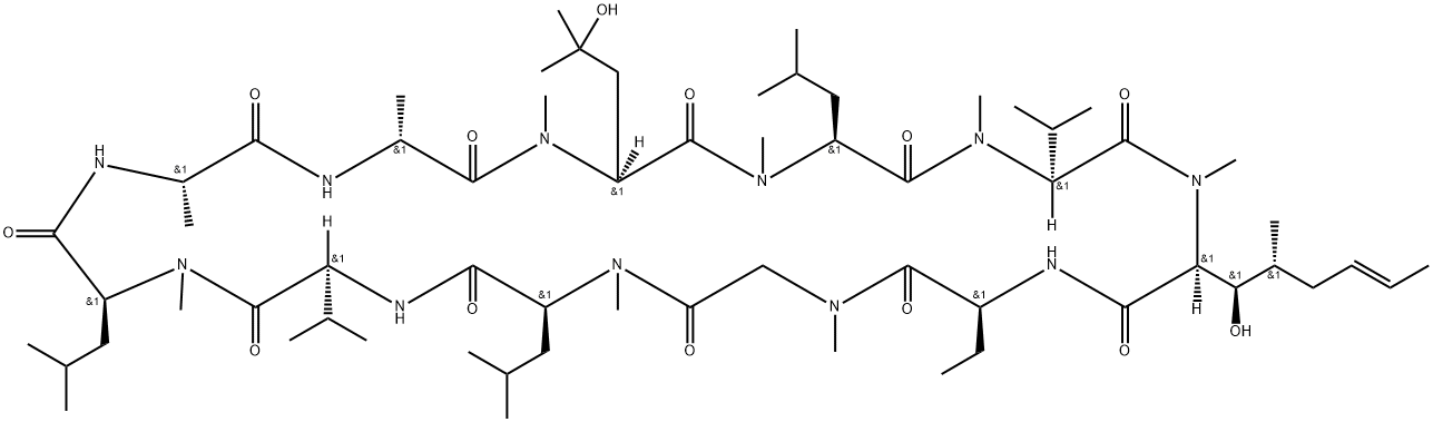 Cyclosporin AM 9 Struktur