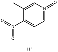 Pyridine,  3-methyl-4-nitro-,  1-oxide,  conjugate  acid  (2:1)  (9CI) Struktur