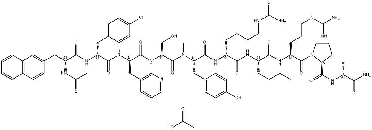 Ozarelix Acetate Struktur