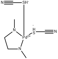 PALLADIUMNNDIMETHYL12ETHANEDIAMINENNBISTHIOCYANATOSSP42 Struktur