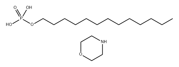 1-Tridecanol,dihydrogen phosphate,compd. with morpholine Struktur