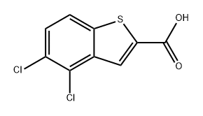 4,5-dichloro-1-benzothiophene-2-carboxylic acid Struktur