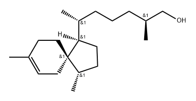 Spiro[4.5]dec-7-ene-1-hexanol, β,ζ,4,8-tetramethyl-, [1R-[1α(βS*,ζR*),4β,5β]]- (9CI) Struktur