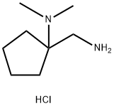 Cyclopentanemethanamine, 1-(dimethylamino)-, hydrochloride (1:2) Struktur