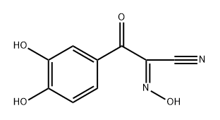 Hydrocinnamonitrile, 3,4-dihydroxy-alpha,ba-dioxo-, alpha-oxime (7CI) Struktur