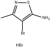 Isothiazole, 5-amino-4-bromo-3-methyl-, hydrobromide Struktur