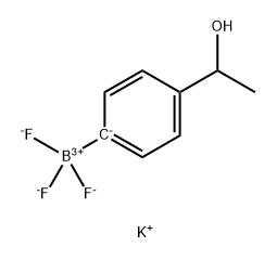 POTASSIUM 4-(1-HYDROXYETHYL)PHENYLTRIFLUOROBORATE Struktur