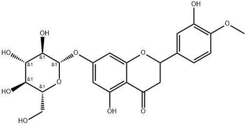 Hesperetin 7-O-β-D-glucopyranoside Struktur