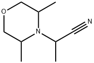 4-Morpholineacetonitrile, α,3,5-trimethyl- Struktur