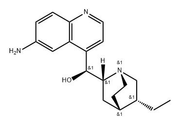 Hydrocinchonine, 6'-amino- (5CI) Struktur