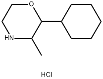 Morpholine, 2-cyclohexyl-3-methyl-,hydrochloride Struktur