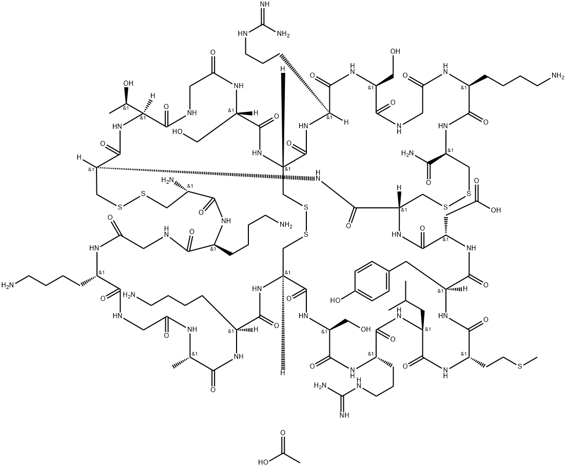 Ziconotide Acetate Struktur