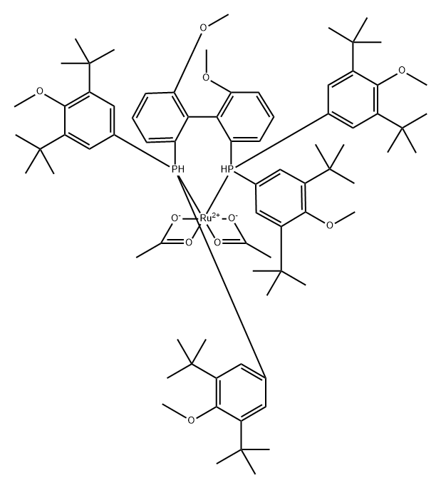 Ruthenium, bis(acetato-κO,κO')[1,1'-[(1S)-6,6'-dimethoxy[1,1'-biphenyl]-2,2'-diyl]bis[1,1-bis[3,5-bis(1,1-dimethylethyl)-4-methoxyphenyl]phosphine-κP]]-, (OC-6-22)-