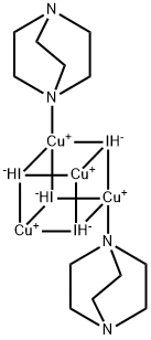 Bis(1,4-diazabicyclo [2.2.2]octane)tetra (copper(I) iodide)  (CuI)4(DABCO)2 Struktur