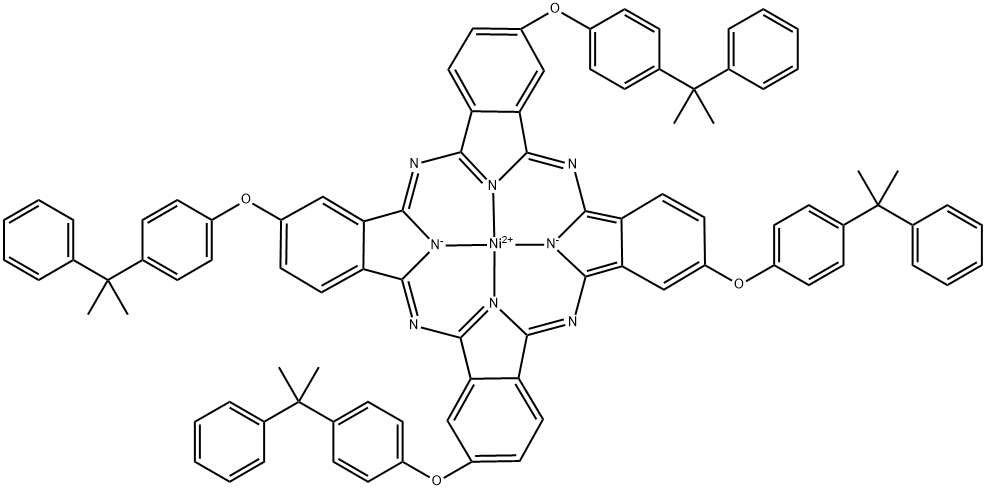 NICKEL(II) TETRAKIS(4-CUMYLPHENOXY)- Struktur