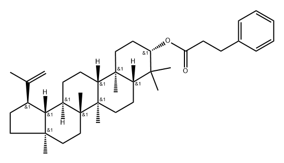 Lup-20(29)-en-3-ol, 3-benzenepropanoate, (3β)- Struktur