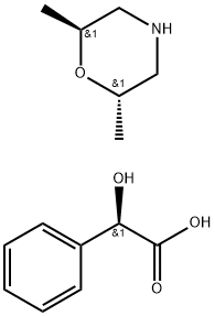 (2S,6S)-2,6-Dimethylmorpholine (R)-2-hydroxy-2-phenylacetate Struktur