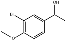 Benzenemethanol, 3-bromo-4-methoxy-α-methyl- Struktur