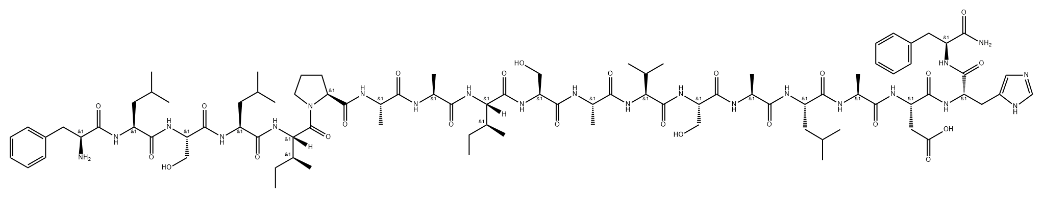 Phylloseptin-H12 Struktur