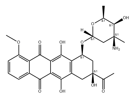 3'-C-methyldaunorubicin Struktur