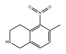 6-methyl-5-nitro-1,2,3,4-tetrahydroisoquinoline Struktur