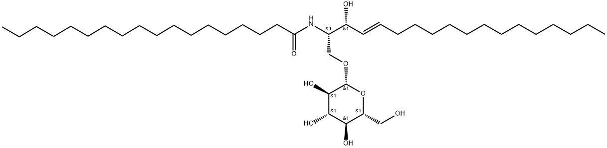 D-glucosyl--1,1' N-stearoyl-D-erythro-sphingosine Struktur