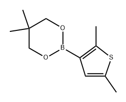 2-(2,5-Dimethylthiophen-3-yl)-5,5-dimethyl-1,3,2-dioxaborinane Struktur