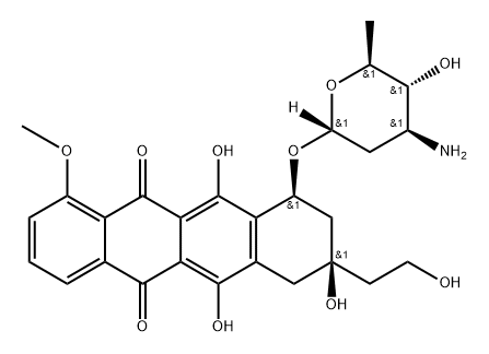 13-Deoxyepirubicin Struktur