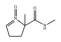 2H-Pyrrole-2-carboxamide,  3,4-dihydro-N,2-dimethyl-,  1-oxide,  radical  ion(1+) Struktur