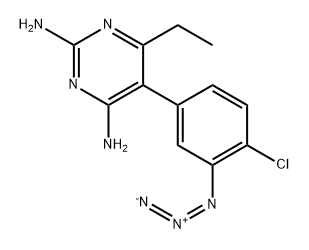 3-azidopyrimethamine Struktur