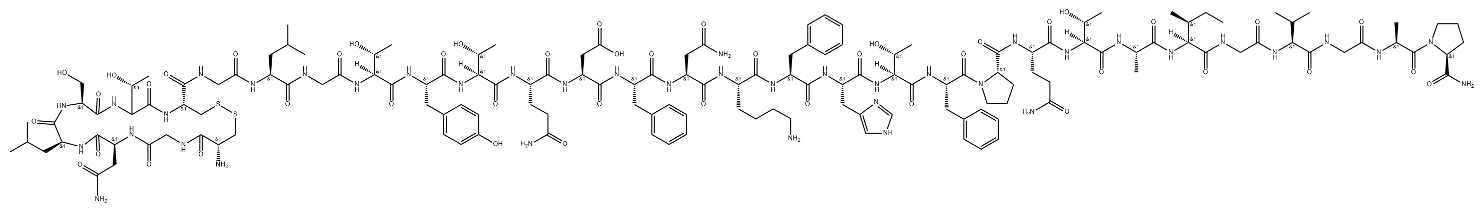 calcitonin, human, Gly(8)- Struktur