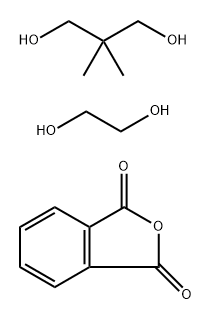 1,3-Isobenzofurandione, polymer with 2,2-dimethyl-1,3-propanediol and 1,2-ethanediol Struktur