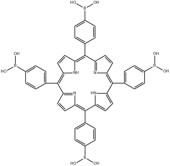 Boronic acid,B,B',B'',B'''-(21H,23H-porphine-5,10,15,20-tetrayltetra-4,1-phenylene)tetrakis- Struktur