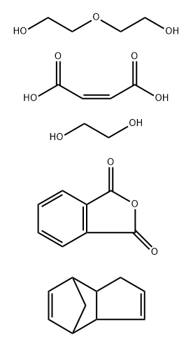 Maleic anhydride,polymer with phthalic anhydride,dicyclopentadiene,ethylene glycol and diethylene glycol Struktur