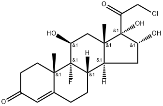 Pregn-4-ene-3,20-dione, 21-chloro-9-fluoro-11,16,17-trihydroxy-, (11β,16α)-